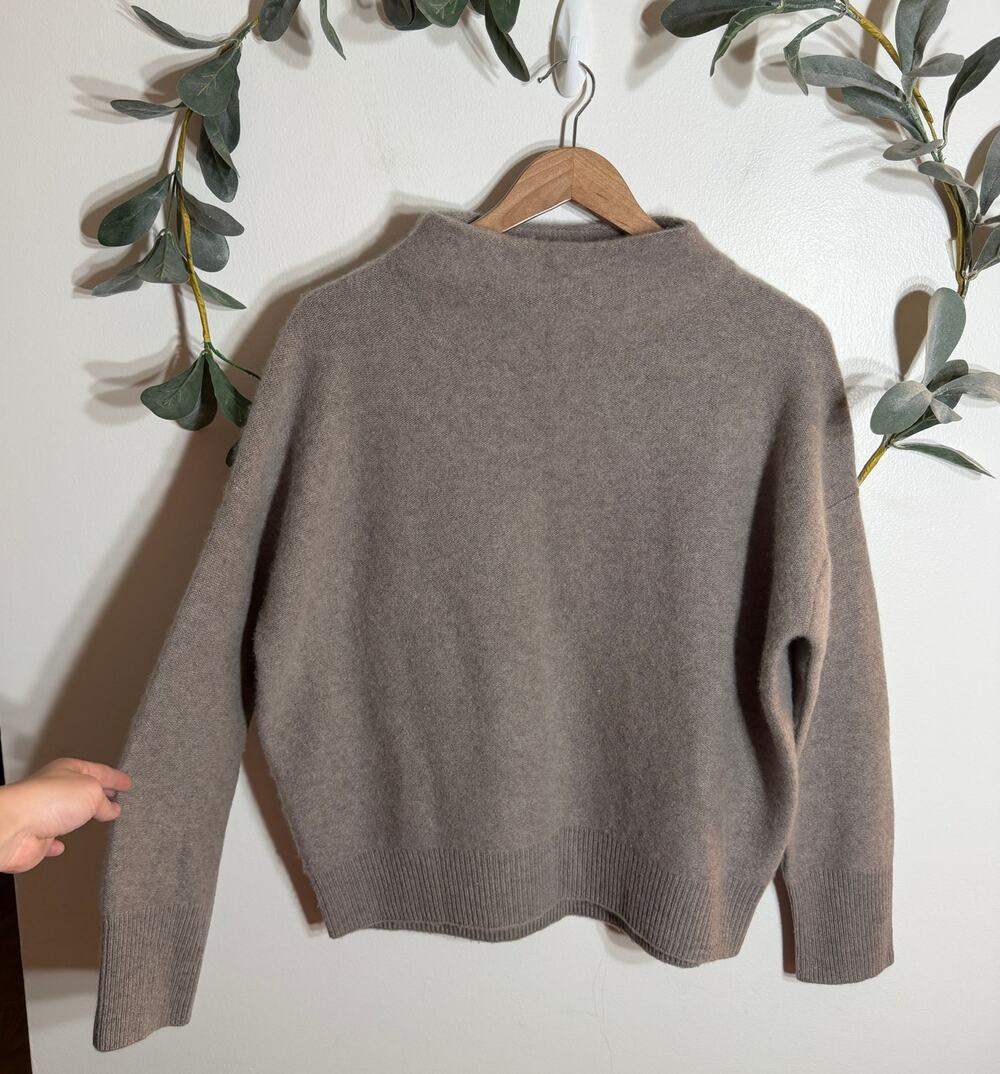 Vince 100% Cashmere Mock Neck Sweater